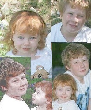 several pictures of oldest and youngest grandchildren