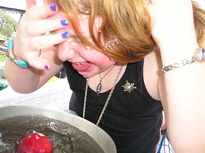 bobbing for apples