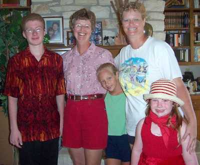 sis'nlaw, niece, grand niece, my 2 grandkids
