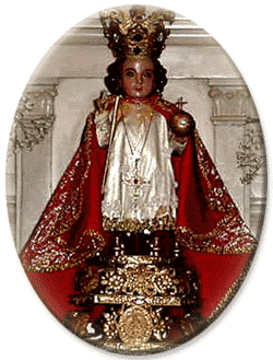 This is the Santo Nino statue which Ferdinand Magellan brought to the Philippines