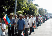 Barangay Captains in parade during the Independence Day Celebrations...