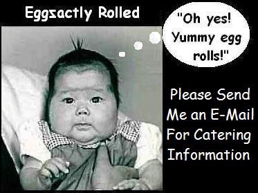 baby girl that resembles a sumo wrestler thinking, 'Oh yes! Yummy egg rolls!'