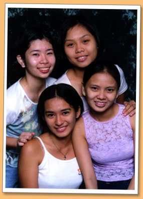 Carla with roomies