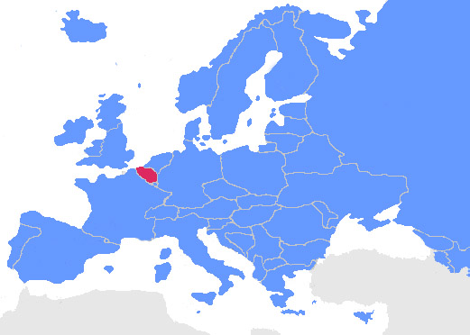 Map of Belgium