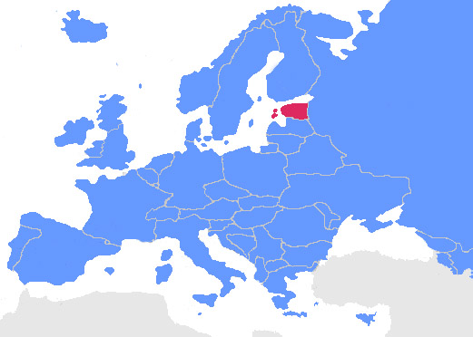 Map of Estonia