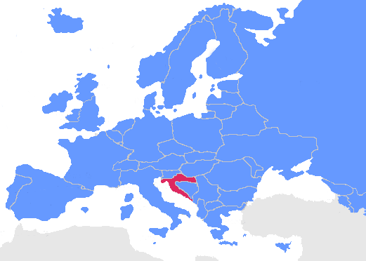 Map of Croatia