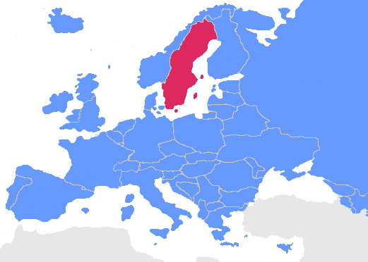 Map of Sweden