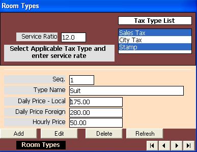 Room Types Form