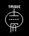 Symbol of a triode tube