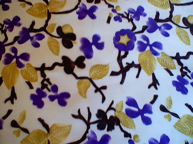 Purple Oriental Floral