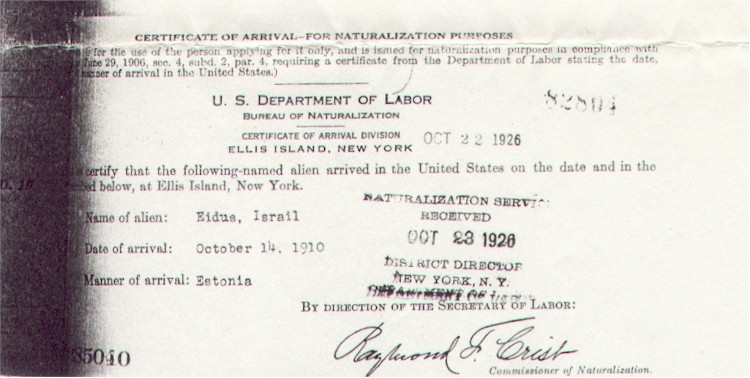 IsidoreAdusArrivalCert.jpg (77554 bytes)