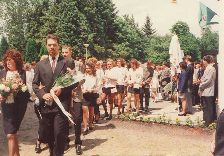 Graduation day in K�lcsey Ferenc Gimn�zium