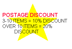 Postage discount 3-10 itmes= 10% over 10= 20%