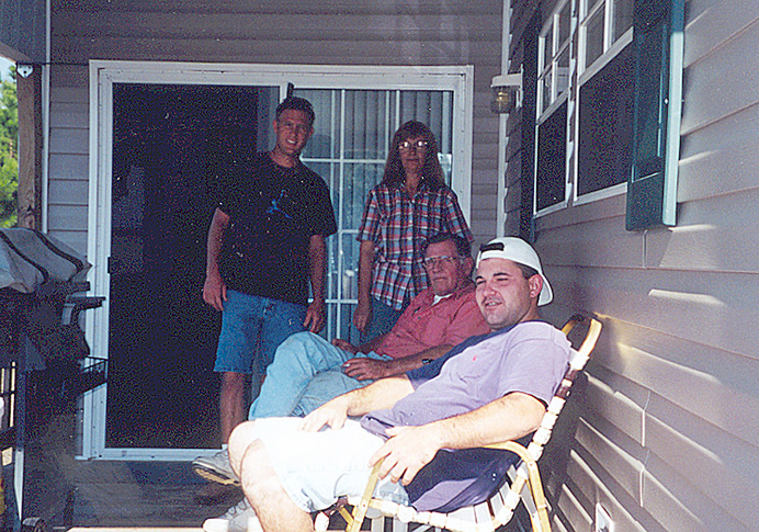 THE CREW ON BACK PORCH, 2000