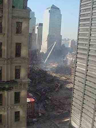 View of the wreckage from 120 Broadway 20th floor