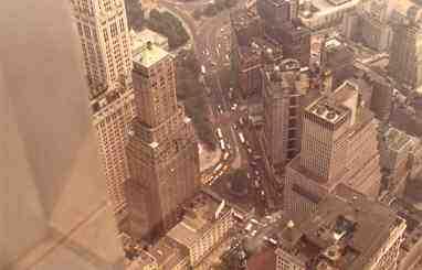 Matchbox cars from the roof of the WTC