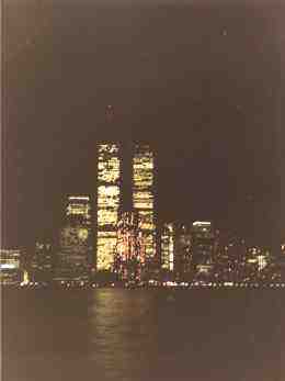 At night
