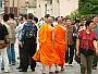 Buddhist monks in Bangkok. There is something quite endearing about their peaceful manner