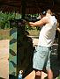 An Irishman firing an M-60 machine gun! Yes it is a rare sight because I'm in Vietnam!