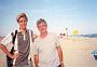 New Jersey beach - with my cousin Michael