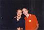 Myself with the Ferrari driver, Rubens Barrichelo. He was a lot shorter than I thought he would be!