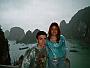 The view of Halong bay. The weather may have been awful but it was a truely beautiful sight
