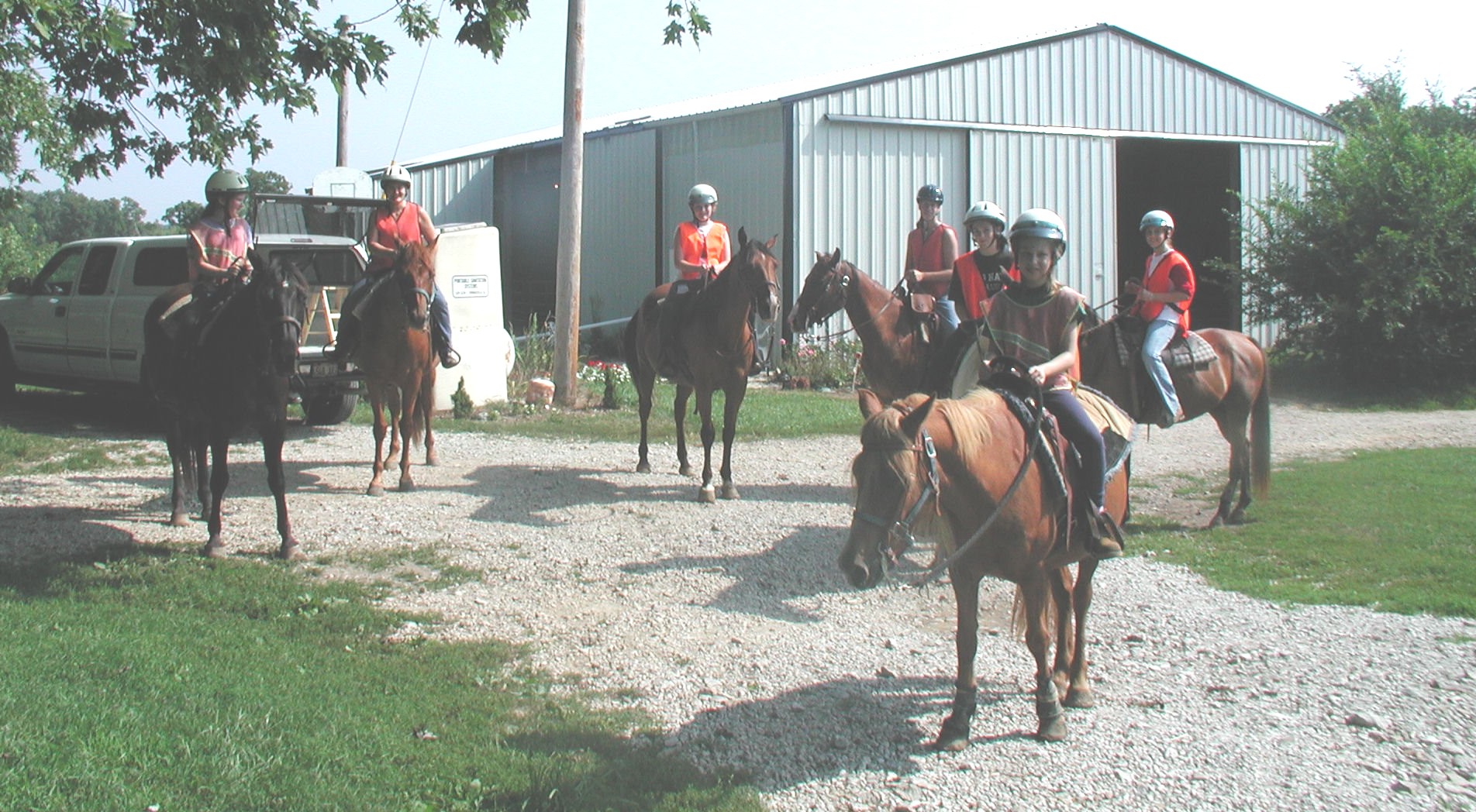 trail rides are allowed if campers are ready