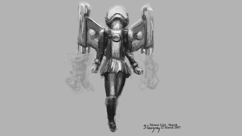 Meteor Girl Sketch