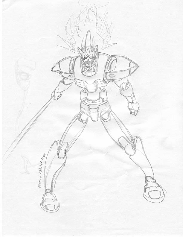 Ultimate Weapon - Land Runner (Line Drawing) 