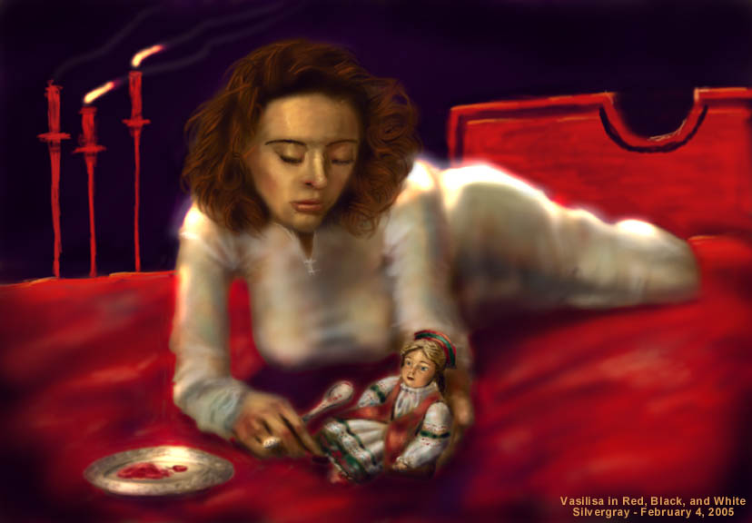 Vasilisa in Red, Black, and White