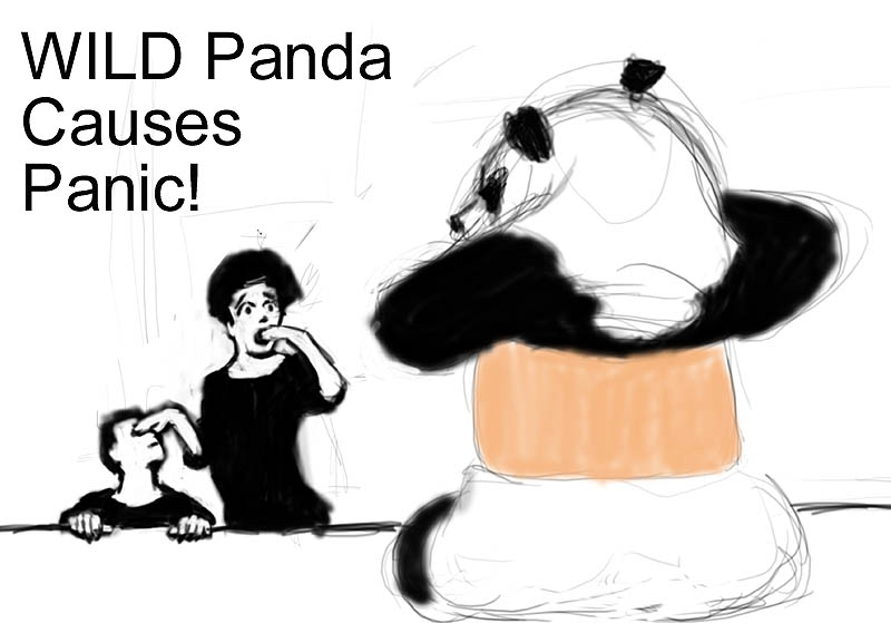 WILD Panda Causes Panic