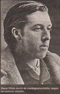 Oscar Wilde muri� el 30/11/1900 de meningoencefal�tis, no de s�filis.