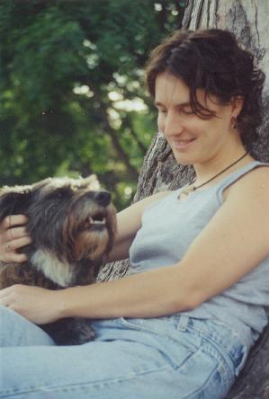 Lisa and her puppy Hanna