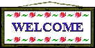 welcome - red flowers