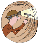 Miner working