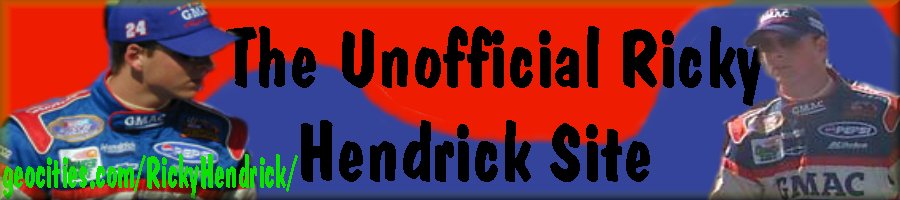 Visit The Unofficial Ricky Hendrick Site