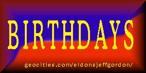 BIRTHDAYS
