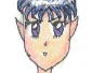 A sketch of the evil Empress Kyouran. I'm not too sure about that outfit though . . .