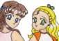 A pic I drew for Hikari-chan.  I thought we needed a pic of Shannon and Hikari together.  Awww, aren't they kawaii?