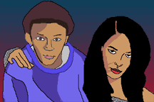 Myron and the Aaliyah character