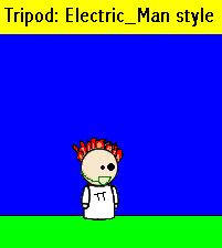 Animated tripod with music