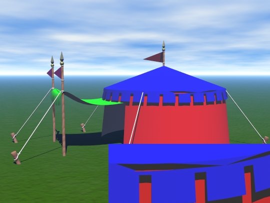 Ripped tent image