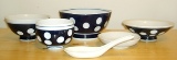 1. Asian dishes.  4-6 sets for most items.