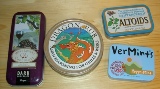 7.	Tins, glorious tins! **Current Stock: low. If you need tins regularly, I can alert you when I have items you can use.** I love tins so much that I go out of my way to buy products that are in tins rather than the usual paper or plastic packages. I can only use so many though, and currently I’m maxed out. I use tins for organizing craft and sewing supplies (like needles and pins), spices, hardware, collecting seeds, storing candies and snacks, storing jewelry.