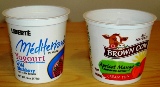 5.	6 oz. yogurt cups. **Current Stock: low. If you need containers regularly, I can alert you when I have items you can use. Please let me know how many you would like.** Cleaned in the dishwasher. Use for kids’ snack cups, crafts, mini-flower pots, sorting craft items or hardware, or use instead of disposable Dixie cups. My husband eats A LOT of yogurt, so we almost always have a bunch of these around.