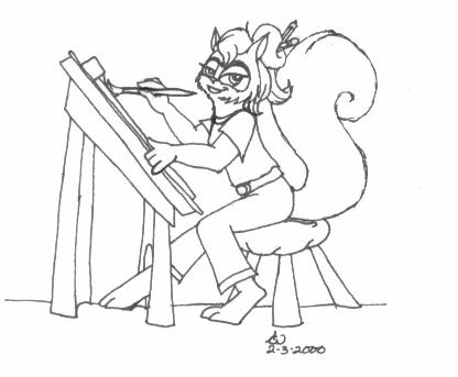Lina Larch, Cartoonist
