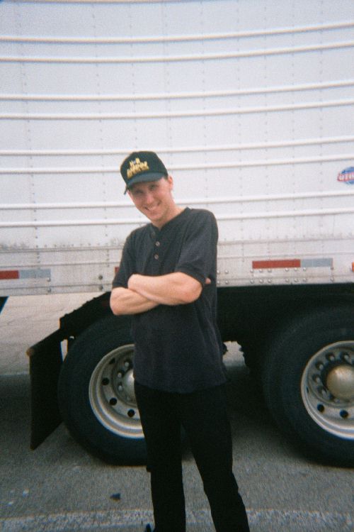 My cool truck driver pose.