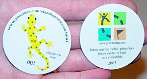 geocaching geckocoin tracking