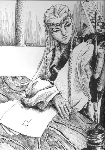 An Elven Scribe
