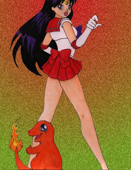 Charmander & Sailor Mars